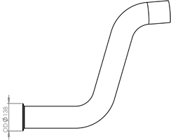 Dinex Uitlaatpijp 47552