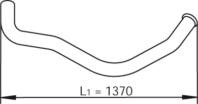 Dinex Uitlaatpijp 47606