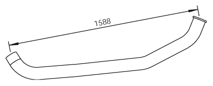 Dinex Uitlaatpijp 47610