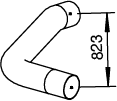 Dinex Uitlaatpijp 47628