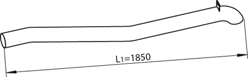 Dinex Uitlaatpijp 47655