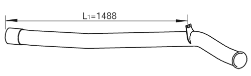 Dinex Uitlaatpijp 47672