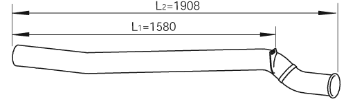 Dinex Uitlaatpijp 47677