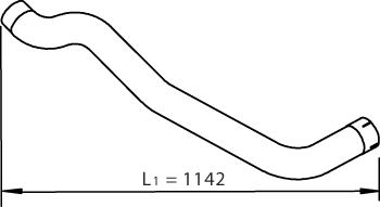 Dinex Uitlaatpijp 47682