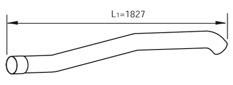 Dinex Uitlaatpijp 47727
