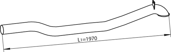 Dinex Uitlaatpijp 47735