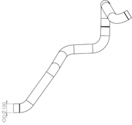 Dinex Uitlaatpijp 47769