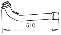 Dinex Uitlaatpijp 48155
