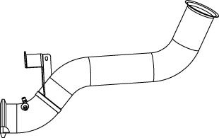 Dinex Uitlaatpijp 48164