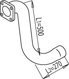 Dinex Uitlaatpijp 49169