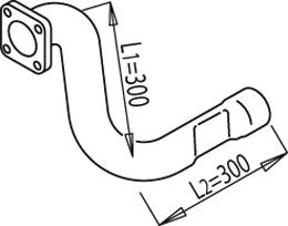 Dinex Uitlaatpijp 49171