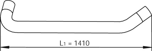 Dinex Uitlaatpijp 49732