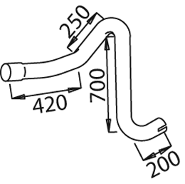 Dinex Uitlaatpijp 50172
