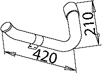 Dinex Uitlaatpijp 50214