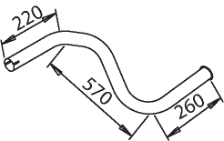 Dinex Uitlaatpijp 50641