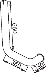 Dinex Uitlaatpijp 50655