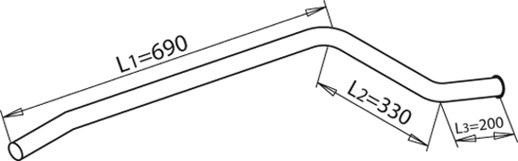 Dinex Uitlaatpijp 50716