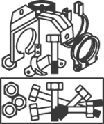 Dinex Uitlaat montageset 50935