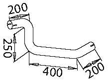 Dinex Uitlaatpijp 51148