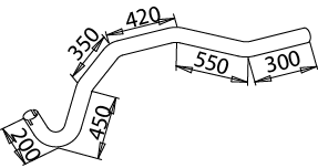 Dinex Uitlaatpijp 51270