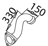 Dinex Uitlaatpijp 51299