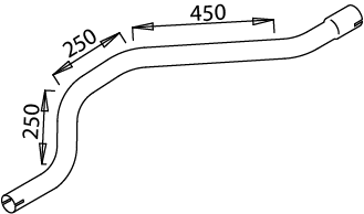Dinex Uitlaatpijp 51627