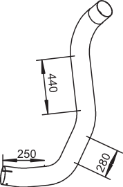 Dinex Uitlaatpijp 52105