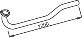 Dinex Uitlaatpijp 52121