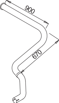 Dinex Uitlaatpijp 52656