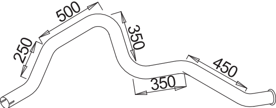 Dinex Uitlaatpijp 52725