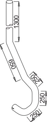 Dinex Uitlaatpijp 52744