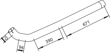 Dinex Uitlaatpijp 53106