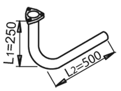 Dinex Uitlaatpijp 53284