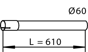 Dinex Uitlaatpijp 53701
