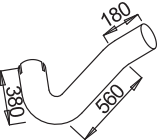 Dinex Uitlaatpijp 53790