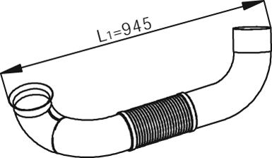 Dinex Uitlaatpijp 54193