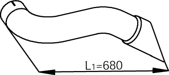 Dinex Uitlaatpijp 54205