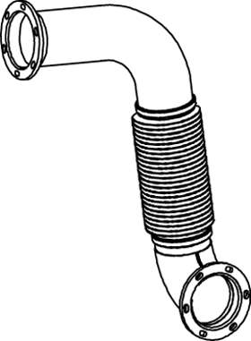 Dinex Uitlaatpijp 54212
