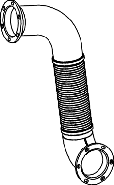 Dinex Uitlaatpijp 54213