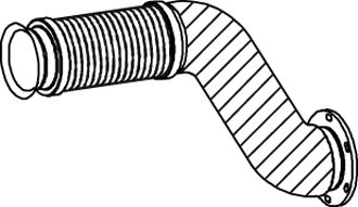 Dinex Uitlaatpijp 54221
