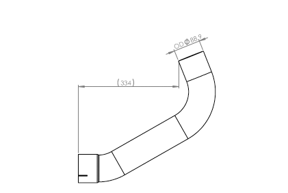 Dinex Uitlaatpijp 54505