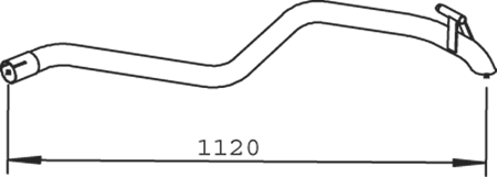 Dinex Uitlaatpijp 54614