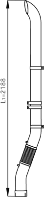 Dinex Uitlaatpijp 54662