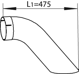 Dinex Uitlaatpijp 54668