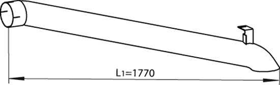 Dinex Uitlaatpijp 54669