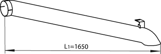 Dinex Uitlaatpijp 54670