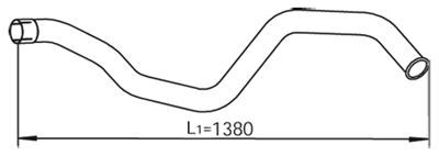 Dinex Uitlaatpijp 54695