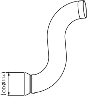 Dinex Uitlaatpijp 56176