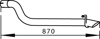 Dinex Uitlaatpijp 56600