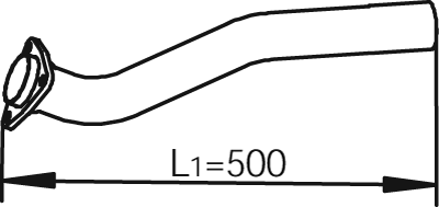 Dinex Uitlaatpijp 62115